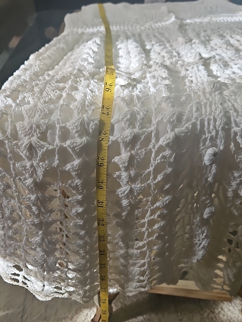 Sunny Blossom White Crochet Dress Small - Picture 12 of 12